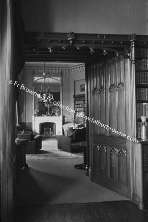DROMOLAND CASTLE  LIBRARY FROM DRAWING ROOM